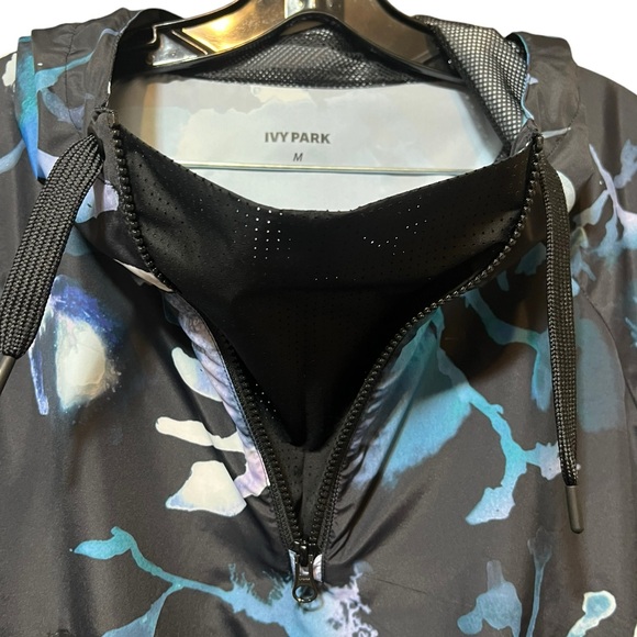 Ivy Park Ink Cloud Hoodie Pullover Oversized Windbreaker Track Jacket - Picture 6 of 11
